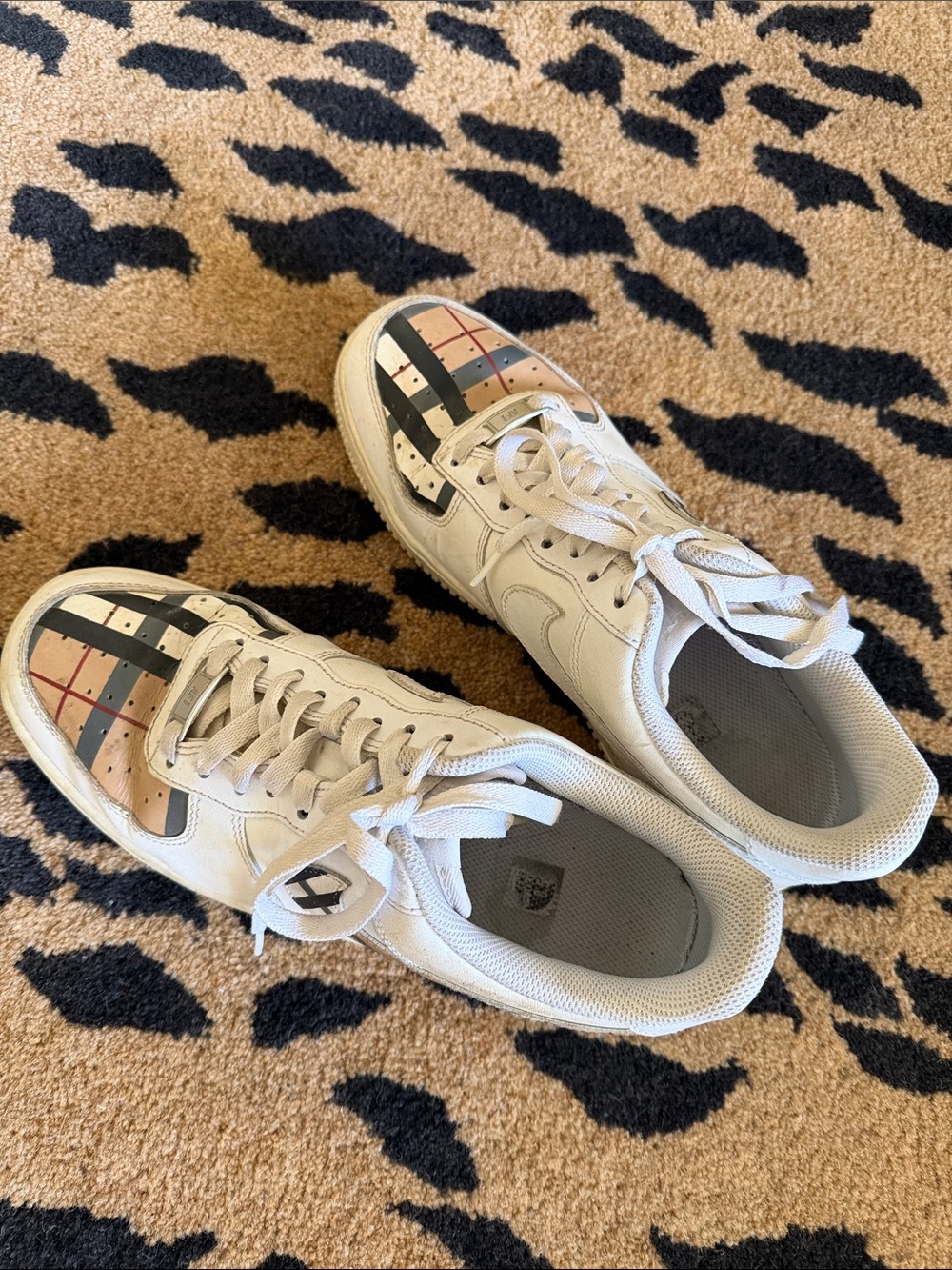 CUSTOM Air Force 1s BURBERRY